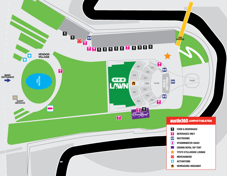 Venue Map Austin360 Amphitheater A360 Generic Map Gif
